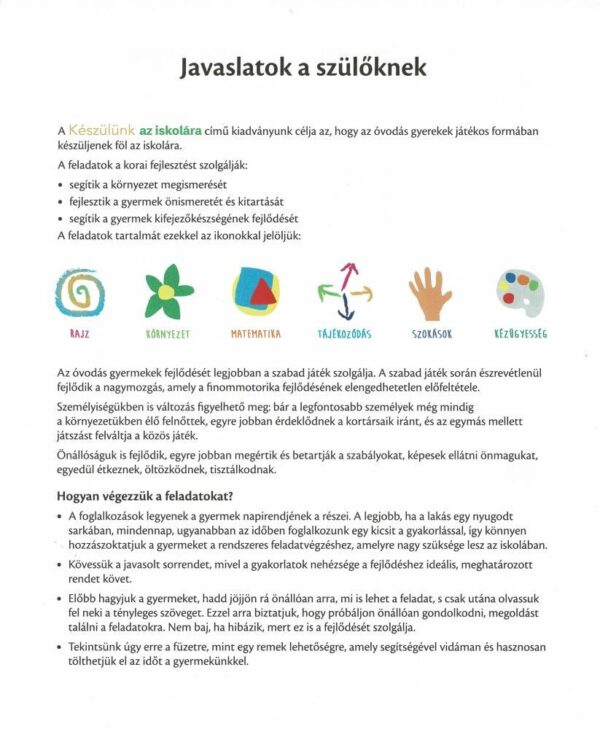 Készülünk az iskolára - 3-4 éveseknek