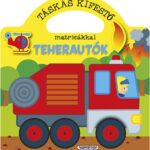 Táskás kifestő matricákkal - Teherautók