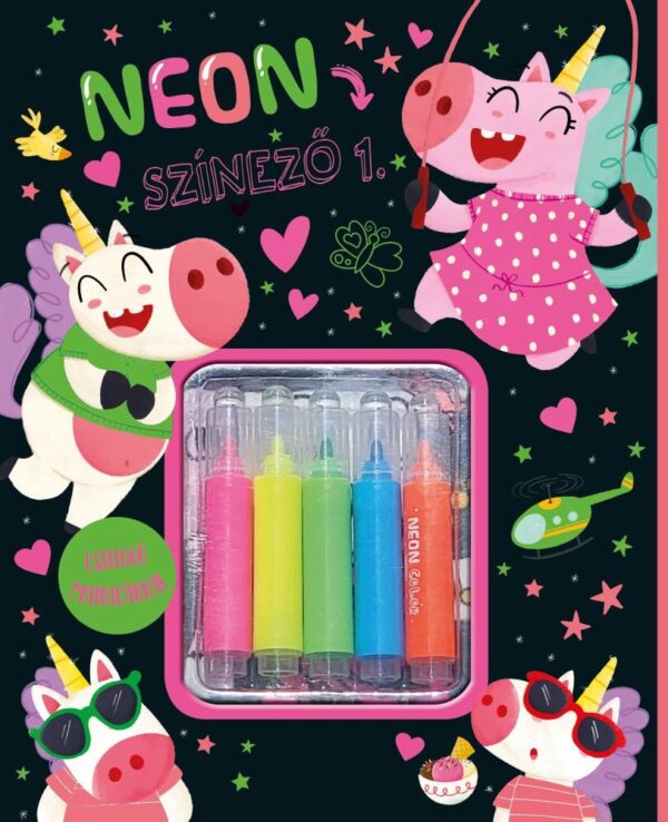 Neon színező 1. - rózsaszín
