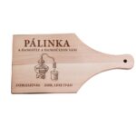 Pálinka No.5 egyedi vágódeszka - nyeles
