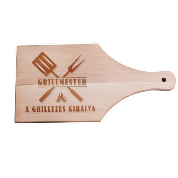 Egyedi vágódeszka grillmester - nyeles