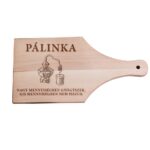 Pálinka No.1 egyedi vágódeszka - nyeles