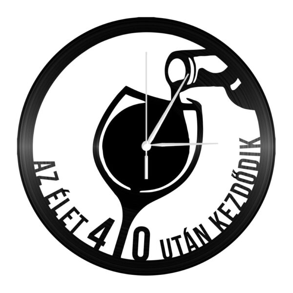 Bakelit falióra - Boros pohár 40