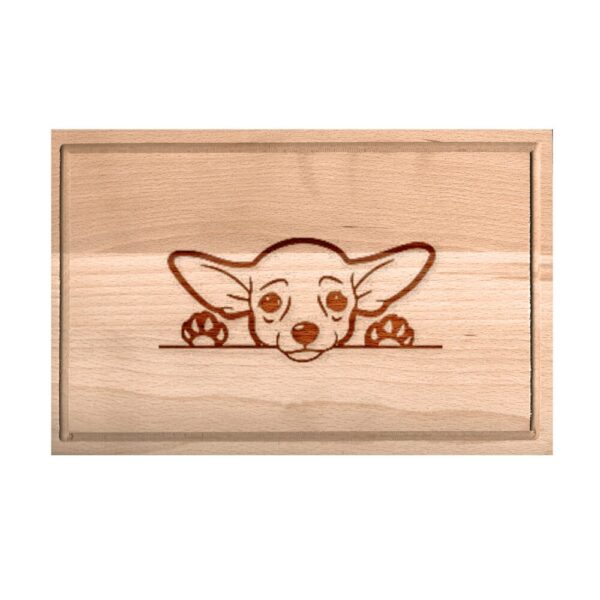 Chihuahua egyedi vágódeszka - nagy