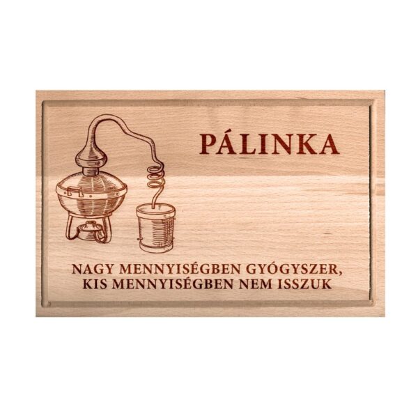 Pálinka No.1 egyedi vágódeszka nagy