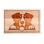 Border Collie vágódeszka - kicsi