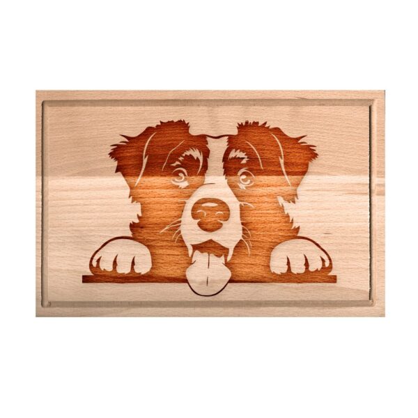 Border Collie vágódeszka - kicsi