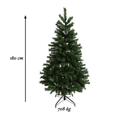 57555239_18020cm20mufenyo2070820ag.png Nordmann műfenyő 180 cm, 708 ág, ajándék fenyő illatosítóval