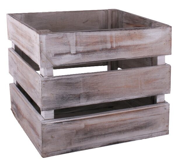 Egyedi bútor/kiegészítő Shabby láda magas 3 léces I