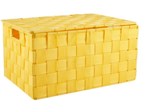Műrattan tároló fedeles II. sárga