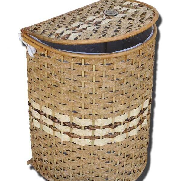 Félkör rattan szennyestartó II.