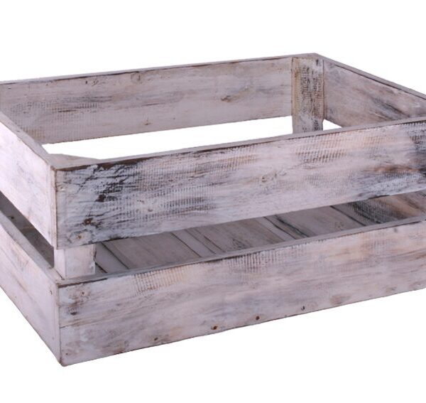 Egyedi bútor/kiegészítő Shabby láda alacsony 2 lécesII