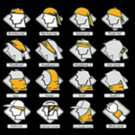 Koponyás maszk fehér