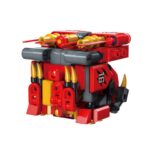 QMAN® 41216 | készségfejlesztő építőjáték | ÚJ: Csoda Kocka | Harcoló dinoszaurusz kardokkal