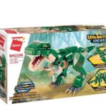 QMAN® W42106 | készségfejlesztő építőjáték | 287 db építőkocka | 3-az-1-ben Dinoszauruszok