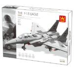 WANGE® 4004 | készségfejlesztő építőjáték | 270 db építőkocka | F-15 vadász repülőgép