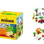 WANGE® 58231 | készségfejlesztő építőjáték készlet | 625 db építőkocka | Kreatív vegyes doboz színes építőkockákkal