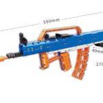 QMAN® 52004 | technic-kompatibilis építőjáték | 528 db építőkocka | Type-95 gépkarabély puska – 10db szivacs tölténnyel