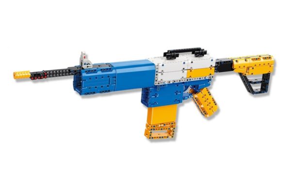 89375692_Qman-52005-4-lego-technic-kompatibilis-epitojatek-jatek1a-hu.jpg QMAN® 52005 | technic-kompatibilis építőjáték | 629 db építőkocka | M4 gépkarabély automata puska – 8x-os nagyítású távcsővel, 2 tárral, 20db szivacs tölténnyel