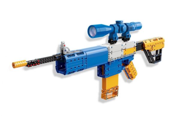 89375693_Qman-52005-5-lego-technic-kompatibilis-epitojatek-jatek1a-hu.jpg QMAN® 52005 | technic-kompatibilis építőjáték | 629 db építőkocka | M4 gépkarabély automata puska – 8x-os nagyítású távcsővel, 2 tárral, 20db szivacs tölténnyel
