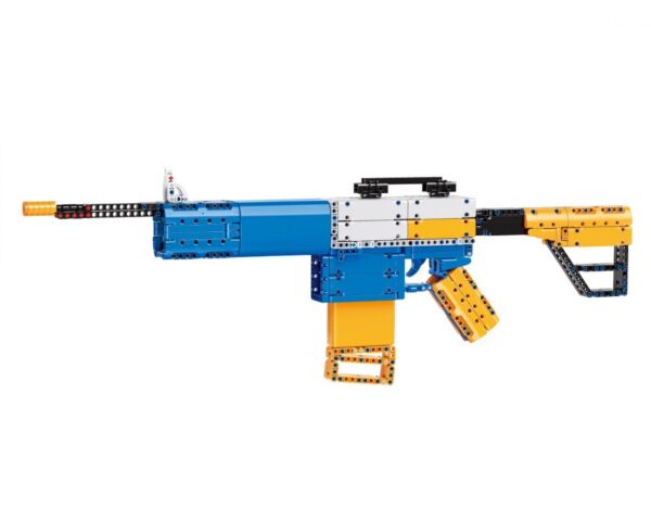 89375694_Qman-52005-6-lego-technic-kompatibilis-epitojatek-jatek1a-hu.jpg QMAN® 52005 | technic-kompatibilis építőjáték | 629 db építőkocka | M4 gépkarabély automata puska – 8x-os nagyítású távcsővel, 2 tárral, 20db szivacs tölténnyel