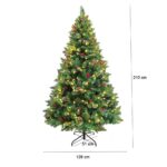 98141980_led-es-mufenyo-210-cm-meretek_1.jpg Timeless Tools LED-es műfenyő több típusban, melegfehér-320 LED-es, 210 cm