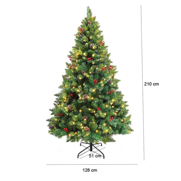 98141980_led-es-mufenyo-210-cm-meretek_1.jpg Timeless Tools LED-es műfenyő több típusban, melegfehér-320 LED-es, 210 cm