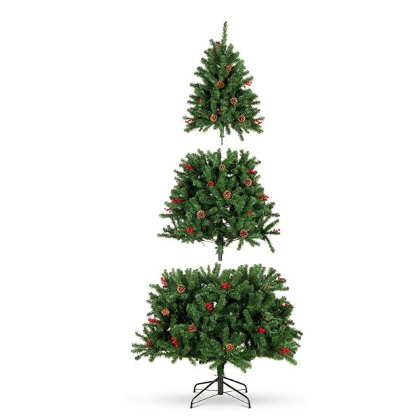 98141982_led-es-mufenyo-210-cm-3.jpg Timeless Tools LED-es műfenyő több típusban, melegfehér-320 LED-es, 210 cm