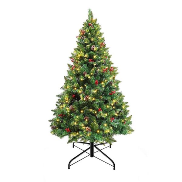 98141986_led-es-mufenyo-120-cm-1_1.jpg Timeless Tools LED-es műfenyő több típusban, melegfehér-100 LED-es, 120 cm