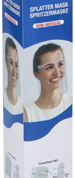 Arcvédő pajzs szemüvegre rögzíthető - 24 db