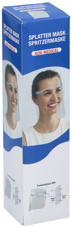 Arcvédő pajzs szemüvegre rögzíthető - 24 db