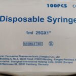 Fecskendő 3200 db, 1ml 25GX1" holttérmentes, levehető tűvel