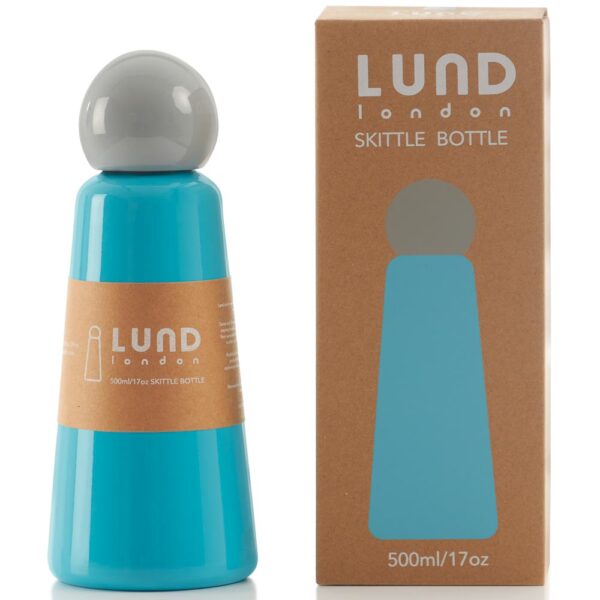product_image_1620665066.jpg LUND Skittle Original BPA mentes acél kulacs 500ML Égkék/Világosszürke