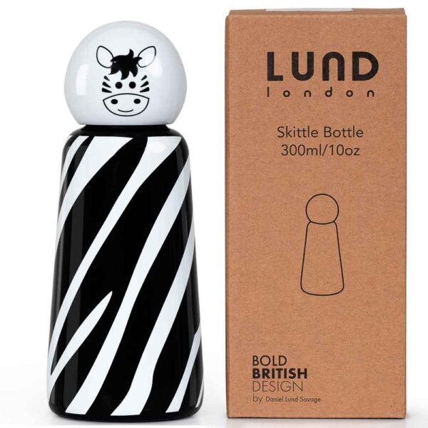7361 Skittle Bottle Mini Zebra LUND Skittle Mini BPA mentes acél kulacs 300ML ZEBRA