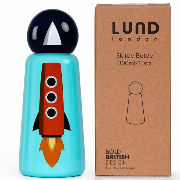7367 Skittle Bottle Mini Rocket LUND Skittle Mini BPA mentes acél kulacs 300ML ROCKET