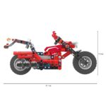 COGO® 5809 | technic-kompatibilis építőjáték | 300 db építőkocka | Motorbicikli