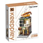 QMAN® C0102 Keeppley | készségfejlesztő építőjáték | 332 db építőkocka | Crossroad Kávézó