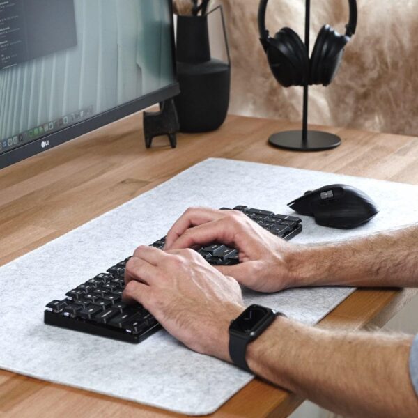 Artimo Desk Mat - M (80x40cm), Világos szürke