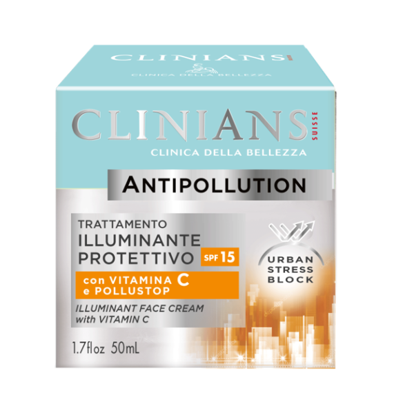 product_image_1755863677.png Clinians Antipollution Arckrém C Vitaminnal 50ml