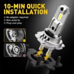 H7 Led izzó ventillátorral 2db AUXITO
