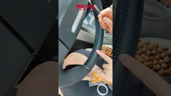 Citroen bőr kormányvédő – méretpontos, varrható kivitel