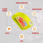 Riasztós tárcsafék zár motorhoz