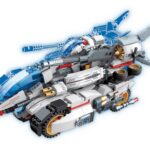 QMAN® 41310 | készségfejlesztő építőjáték | 821 db építőkocka | 4-az-1-ben Csillagközi vadász