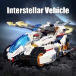 QMAN® 41310 | készségfejlesztő építőjáték | 821 db építőkocka | 4-az-1-ben Csillagközi vadász