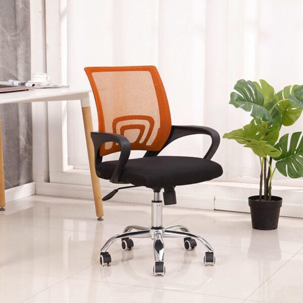 Karfás irodai forgószék narancs