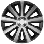 Dísztárcsa 14" Aviator Carbon Silver & Black 4db